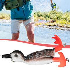 Generic Soft Duck Lure durable PVC and carbon steel build resists bites.