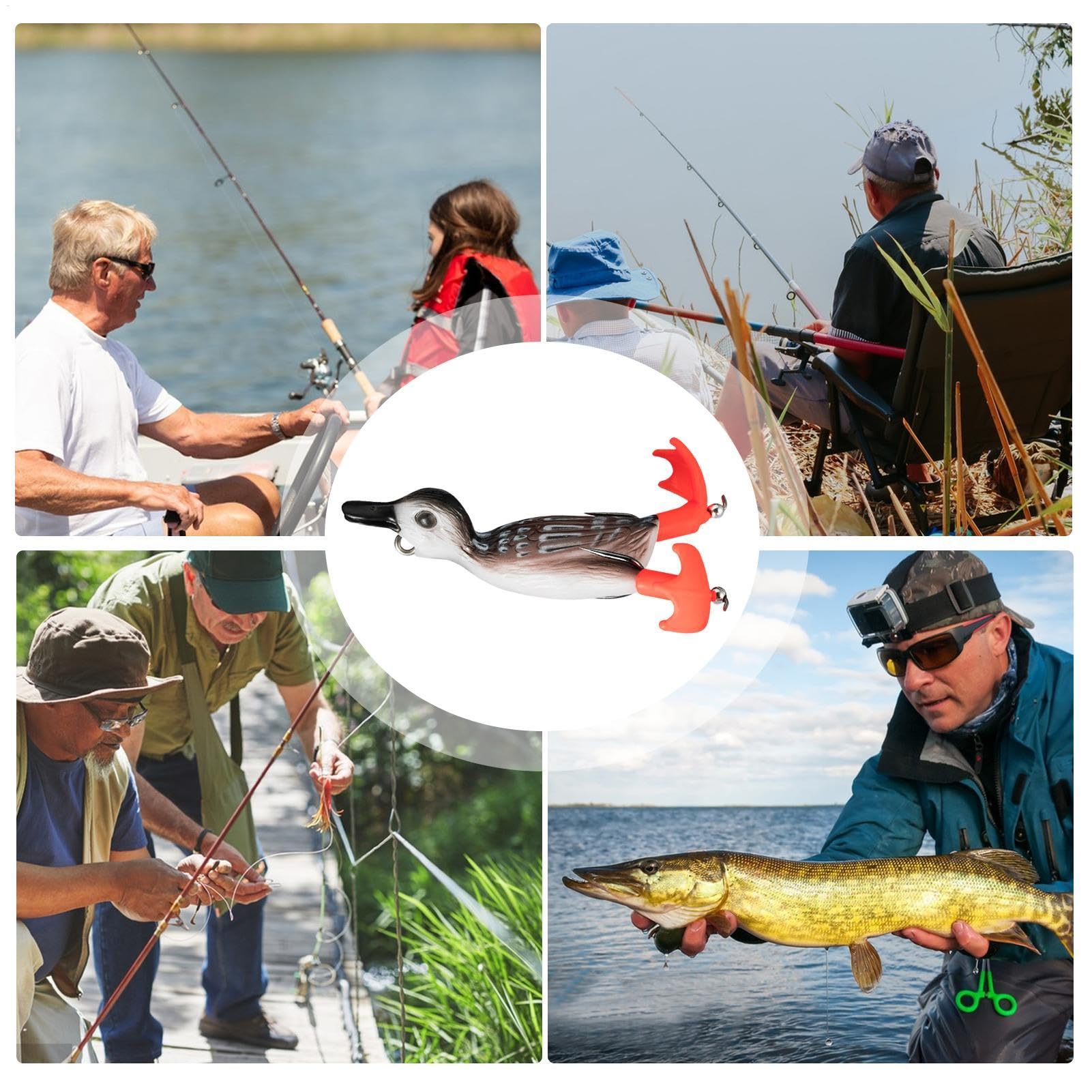 Generic Soft Duck Lure versatile for bass and blackfish fishing.