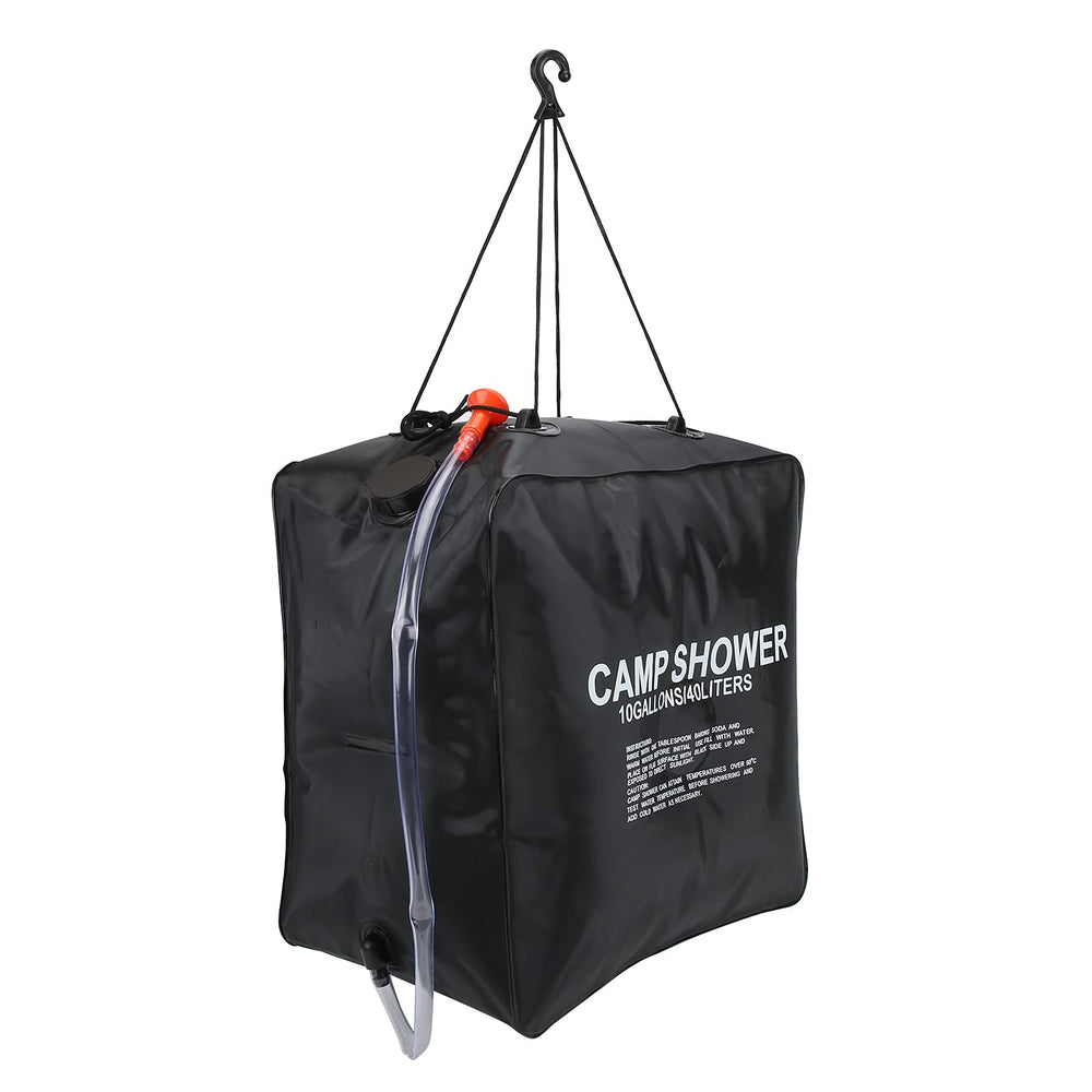 Generic Solar Shower Bag heats water with sun for a warm outdoor shower.