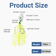 Generic Spinnerbait crane swivel attachment enhances line control during retrieves.