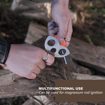 Generic stainless steel tripod parts highlight durability for high-heat use.