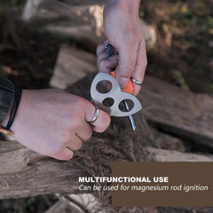 Generic stainless steel tripod parts highlight durability for high-heat use.