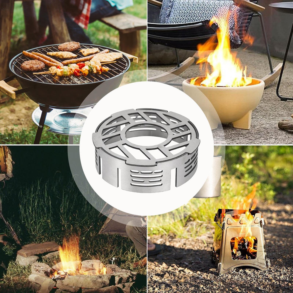 Generic Stove Wind Blocker stable base reduces tipping risk during outdoor cooking