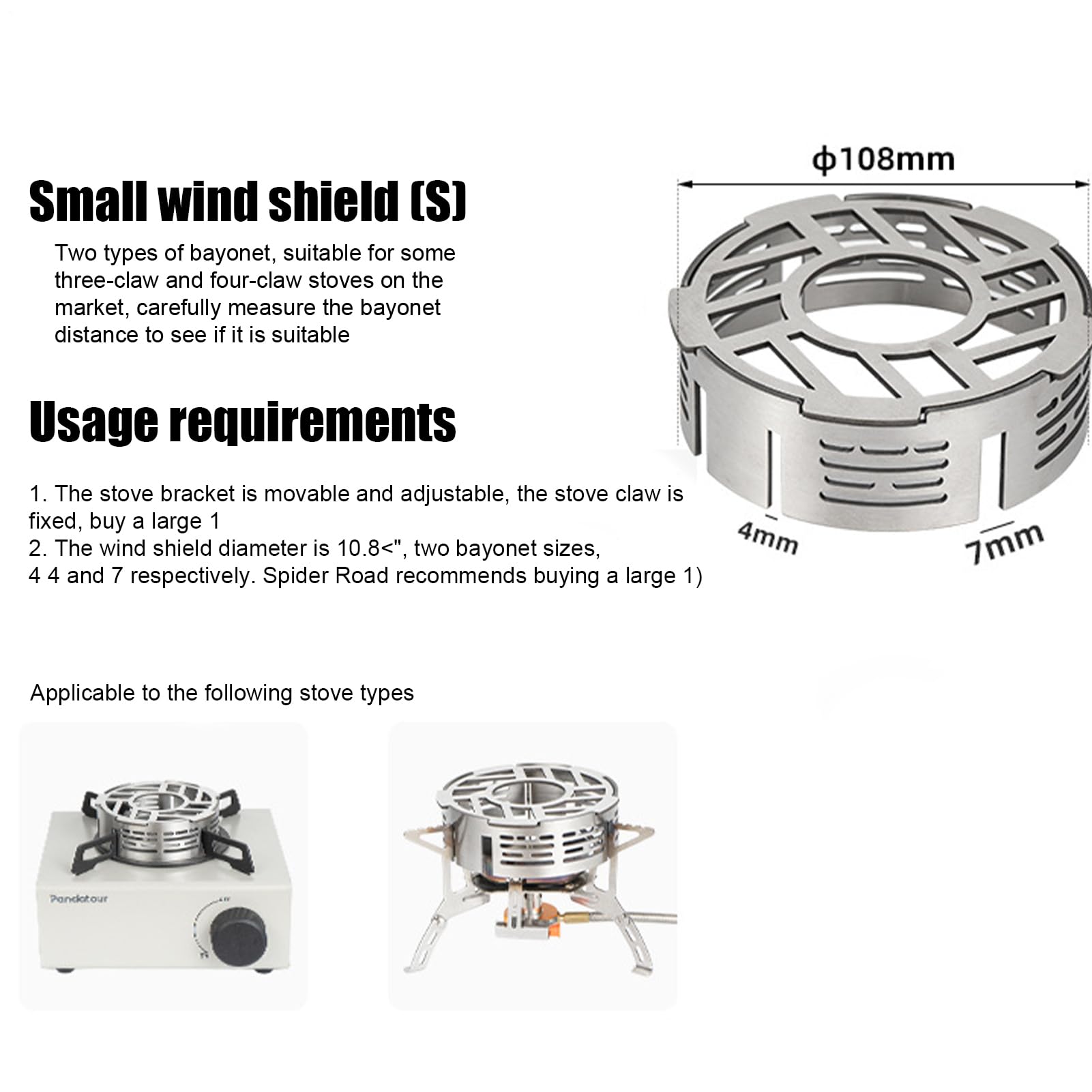 Generic Stove Wind Blocker concentrates heat for efficient burning and quicker meals