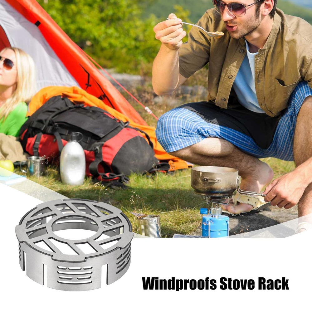 Generic Stove Wind Blocker stainless steel panel provides durable protection around the burner