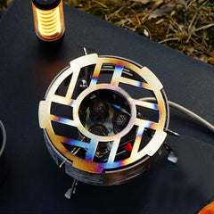 Generic Stove Wind Blocker wind-resistant design keeps flames steady in breezy campsites