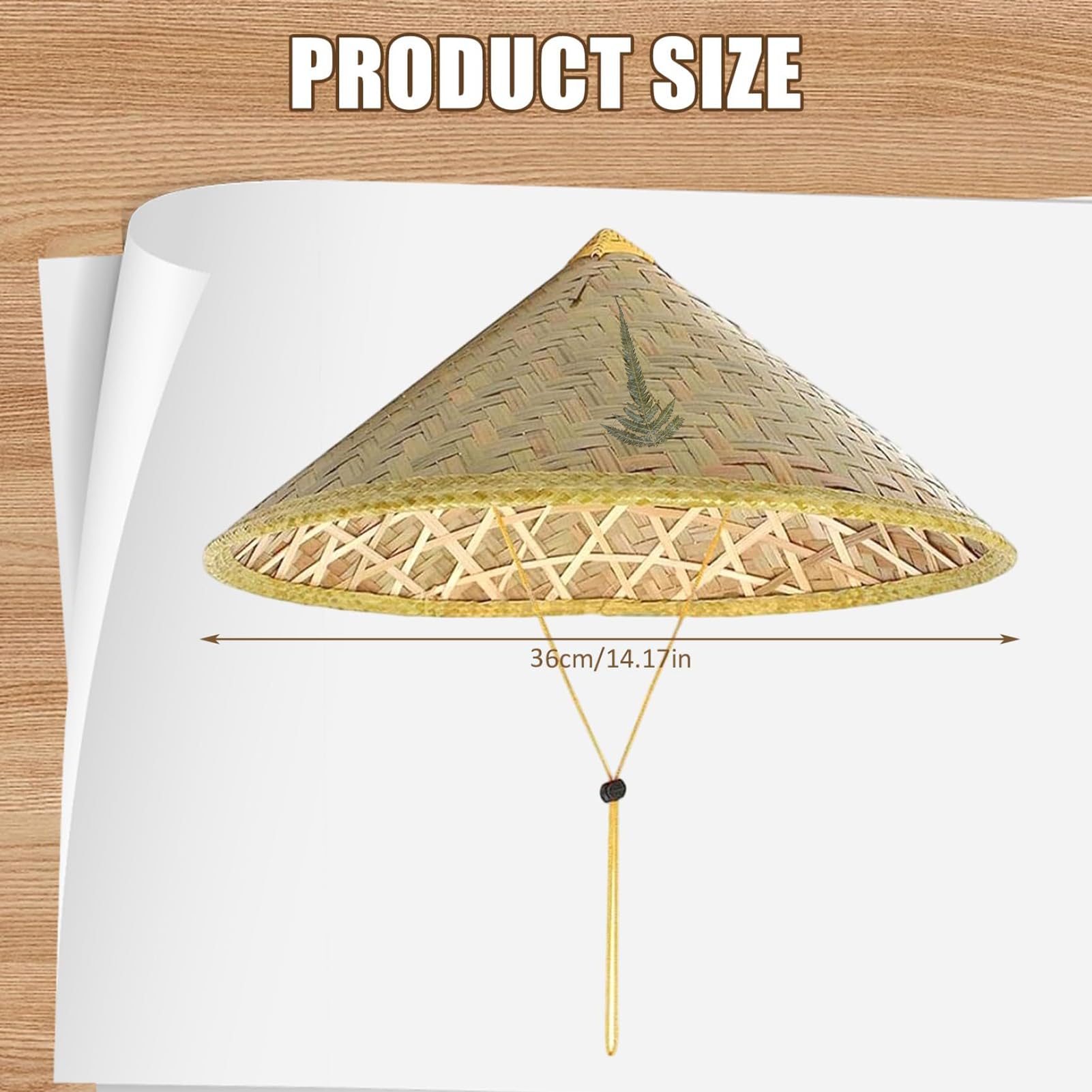 Generic straw hat in light yellow adds rustic charm for festivals and daily wear.