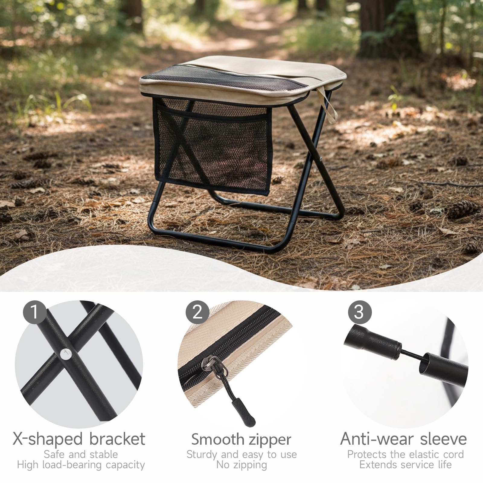 Generic sturdy metal-frame stool supports adults up to 265 lbs.