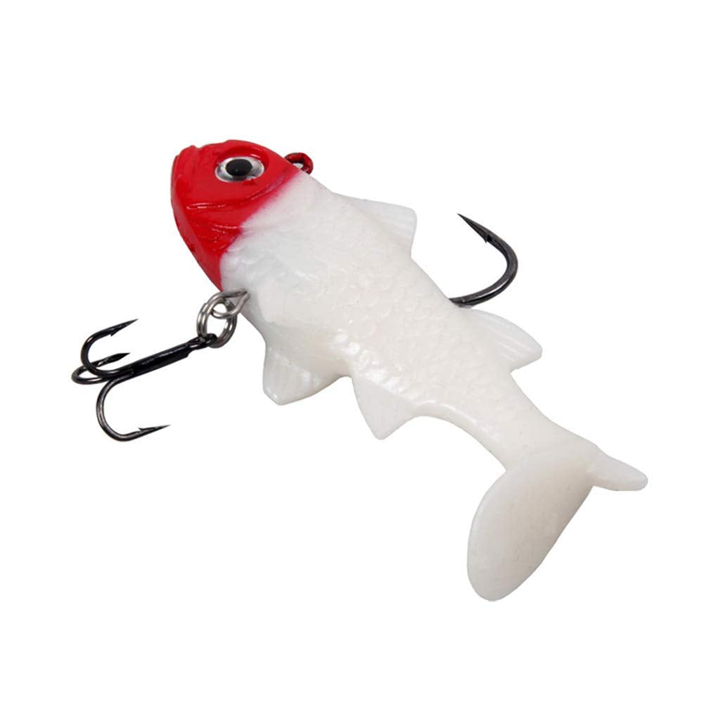 Generic T-tail soft lure provides fluttering action for enticing hits.