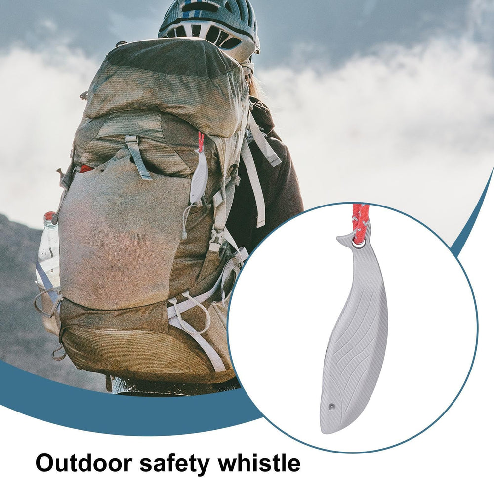 Generic TA1 titanium whistle worn on neck lanyard for quick access
