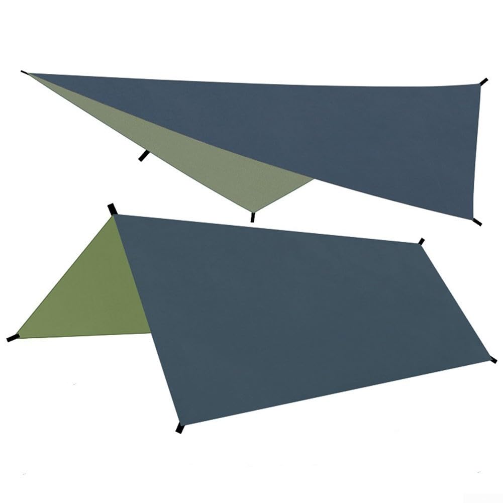 Generic Tent Tarp easy setup anywhere with six tie points and flexible anchoring.