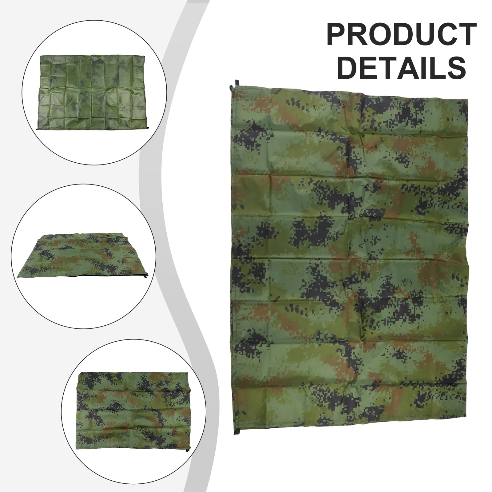 Generic Tent Tarp 100x145cm size accommodates hammocks, picnics, and beaches.
