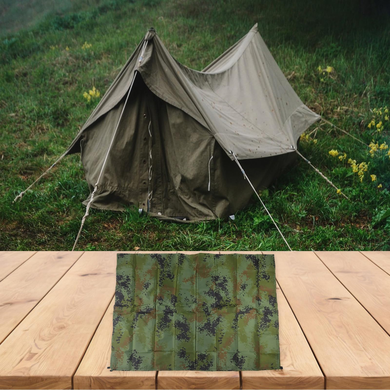 Generic Tent Tarp quick-drying fabric speeds packing after outdoor use.