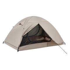 Generic tent with waterproof seams and 2000mm PU coating facing rain.