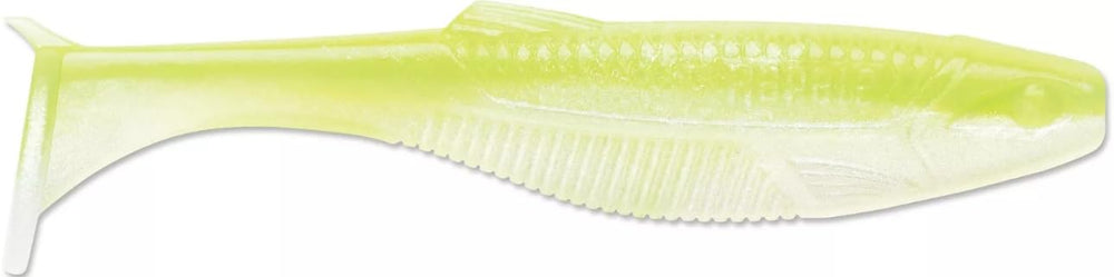 Generic The Mayor 2.5-inch swimbait in Chartreuse Pearl for versatile bass fishing at slow retrieves