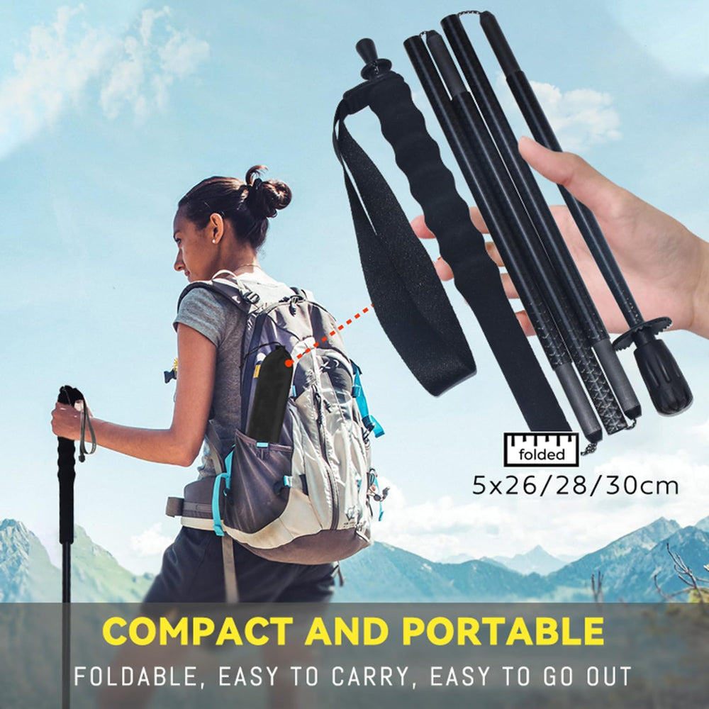 Generic two-pack trekking poles offer versatile stability and support.