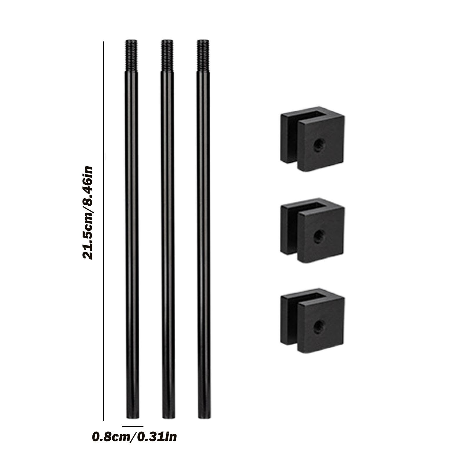 Generic tripod hollow-chain-fire-clearance keeps the fire clear while adjusting height.