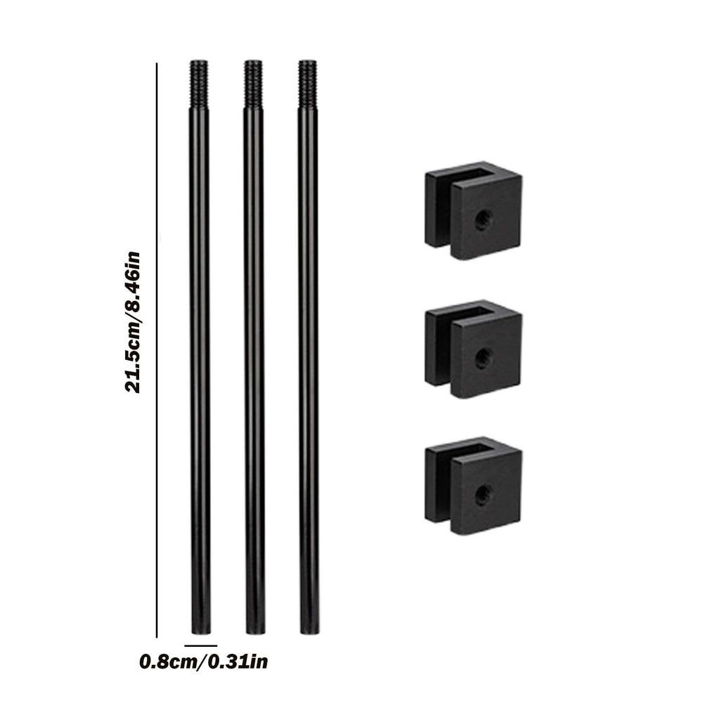 Generic tripod hollow-chain-fire-clearance keeps the fire clear while adjusting height.
