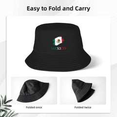 Generic Brush Mexican Mexico Flag Bucket Hat in breathable fabric for comfortable wear