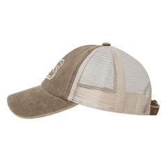 Generic US Forest Service mesh hat side view highlights its low-profile silhouette.