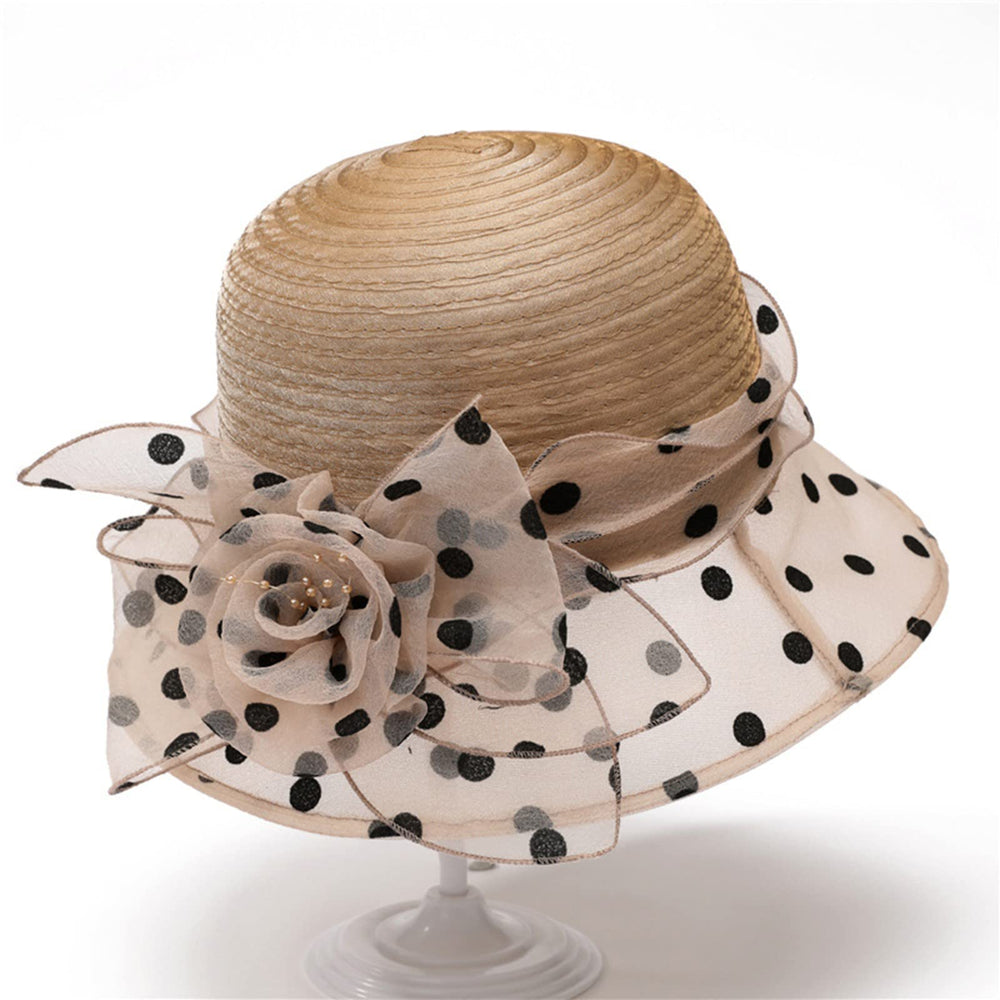Generic vintage cloche hat with winter floral design adds classic charm