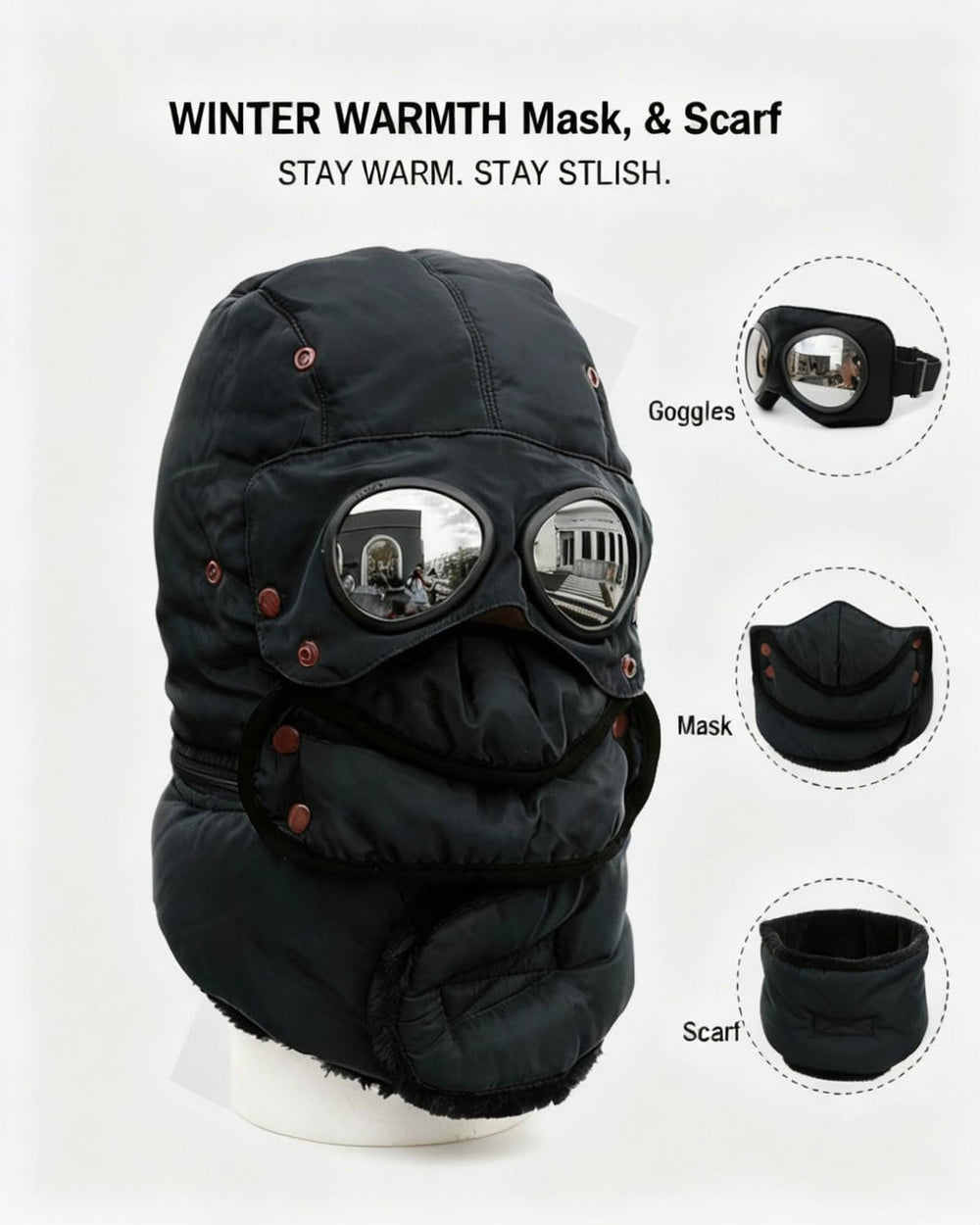 Generic Winter Thermal Hat Trapper Style showcases a classic outdoor look.