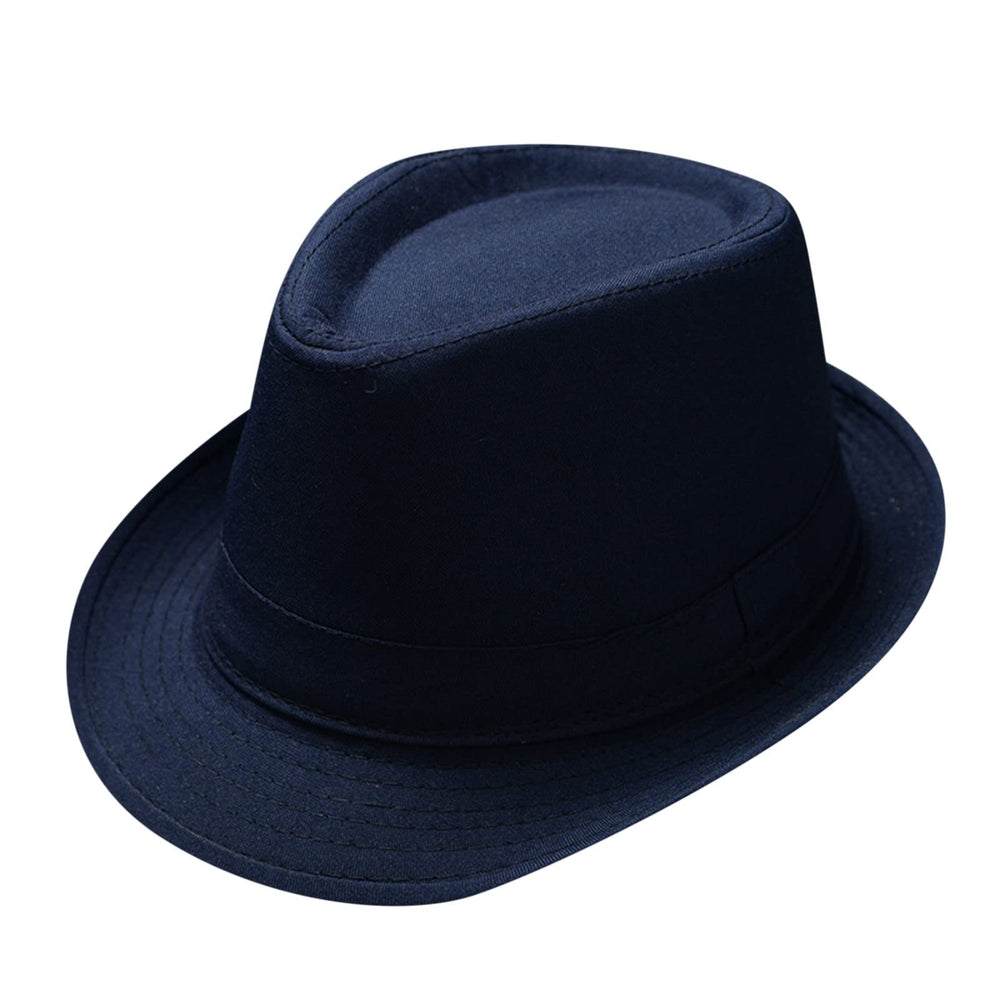 Generic Women's Wide Brim Fedora in black, front view, sun-ready style.