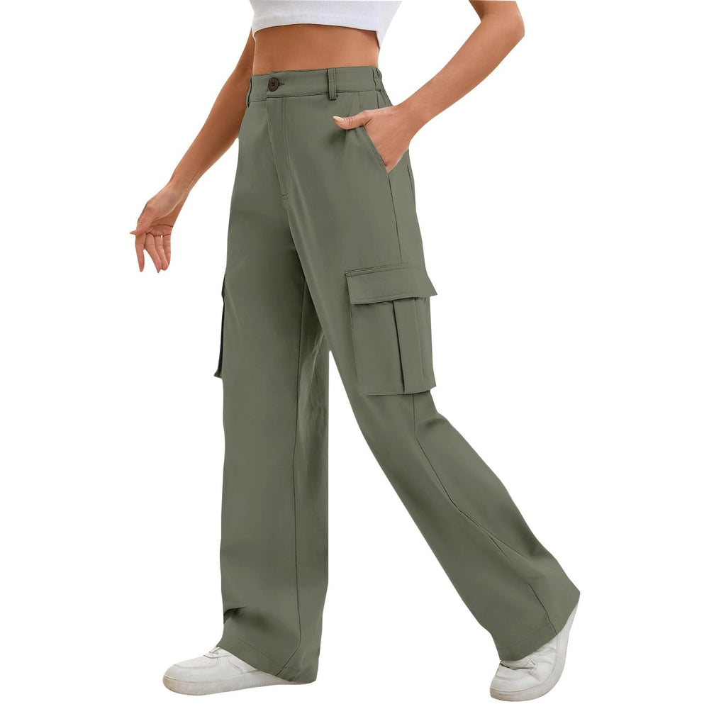 Generic Womens Cargo Pants lightweight fabric for quick-dry comfort during activities.
