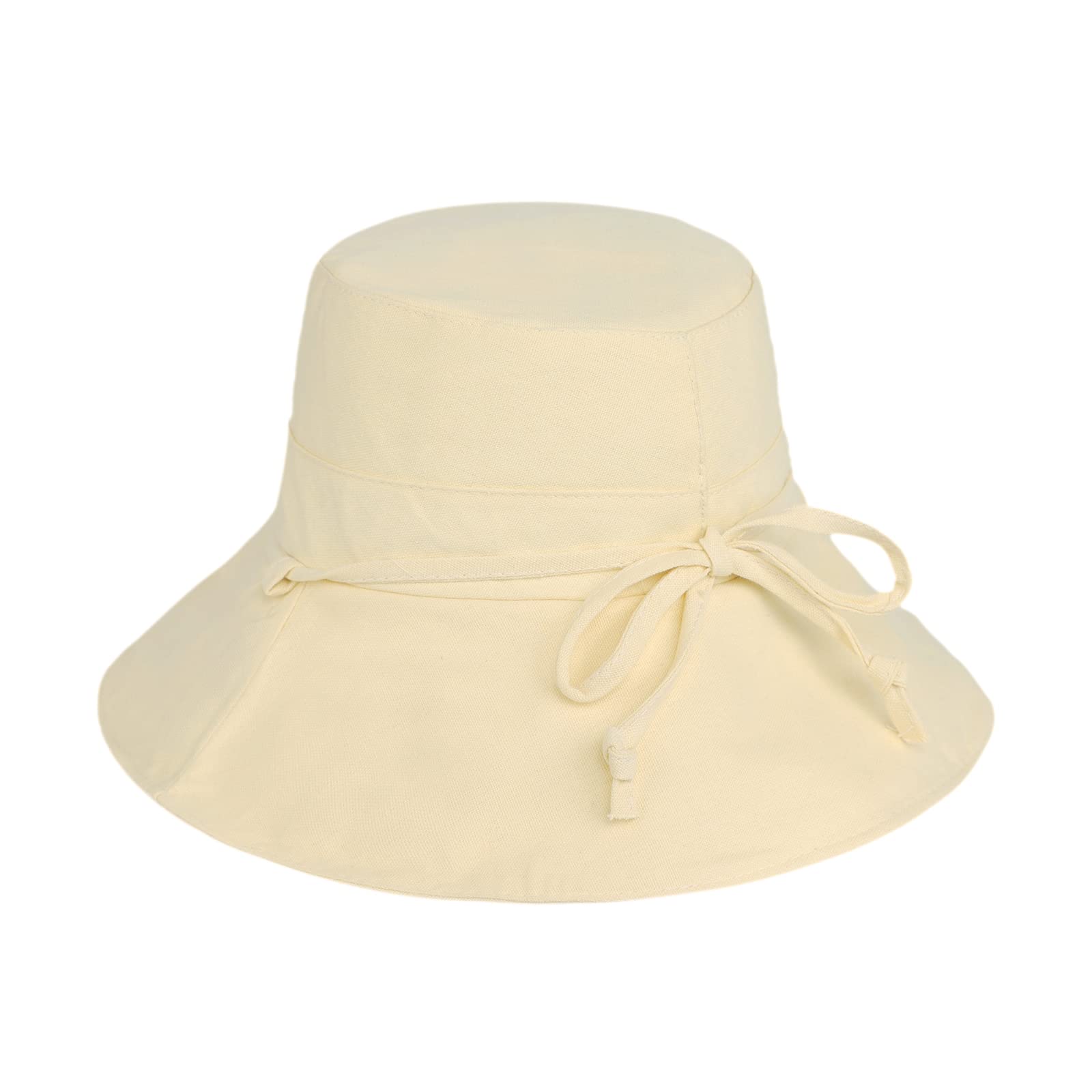 Beige color option of Generic Women’s Cotton Bucket Hat
