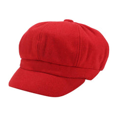 Generic Women's Newsboy Hat 8-panel back puff, versatile for daily wear and outdoor activities