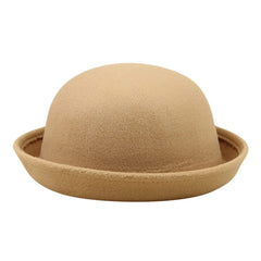 Generic Women's Roll-Up Brim Fedora Hat with portable travel-friendly design.