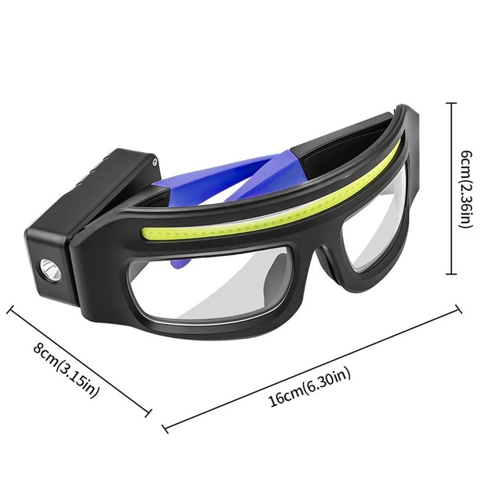 Generic yellow safety glasses with bright visibility for outdoor activities