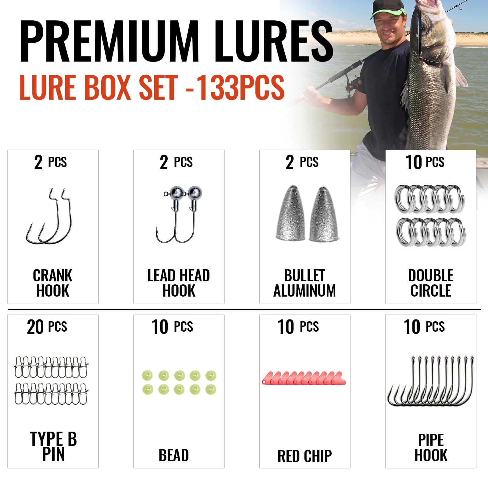 High-quality ABS plastic and metal fishing lures