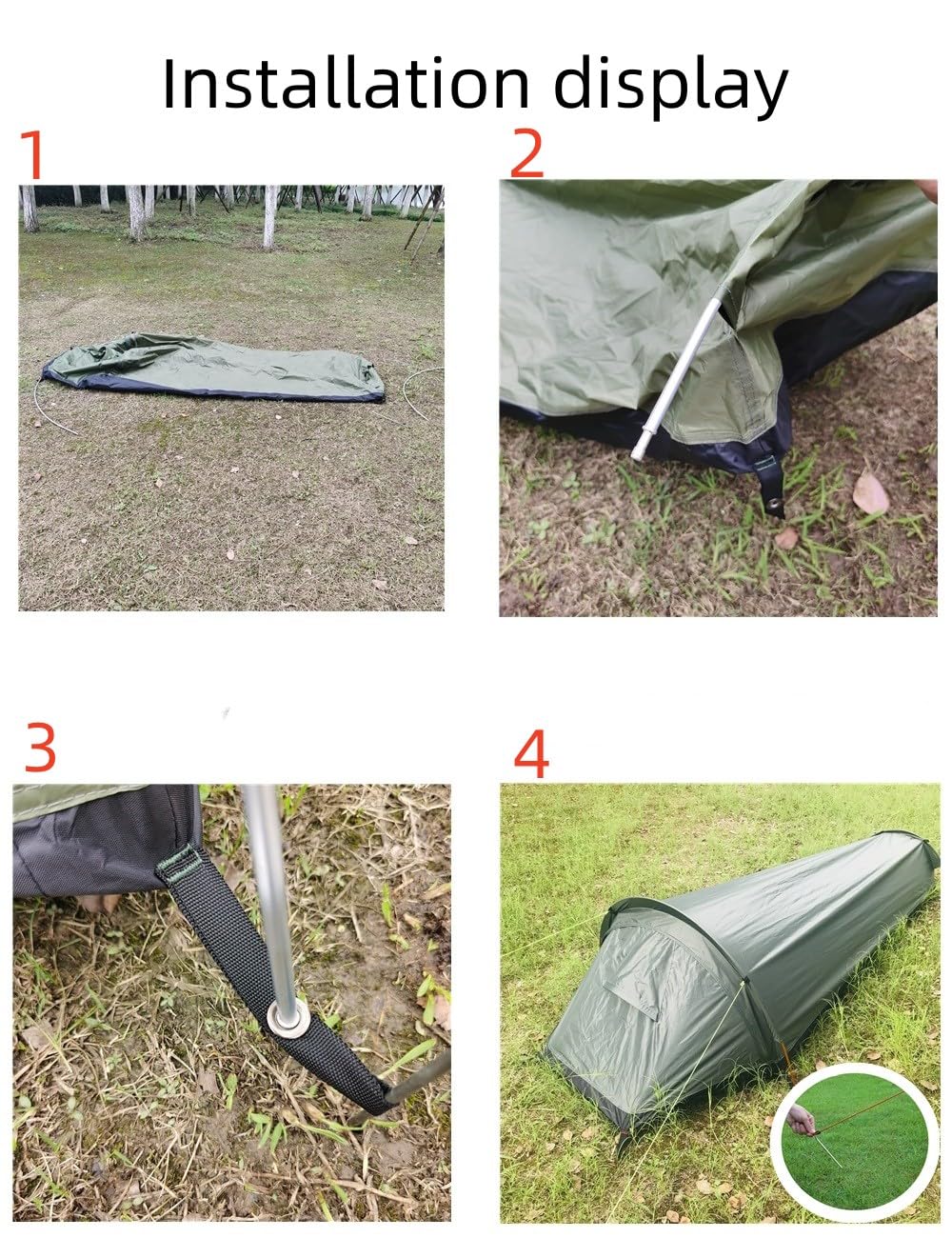Genma0 included components: strings, nails, storage sack for quick setup