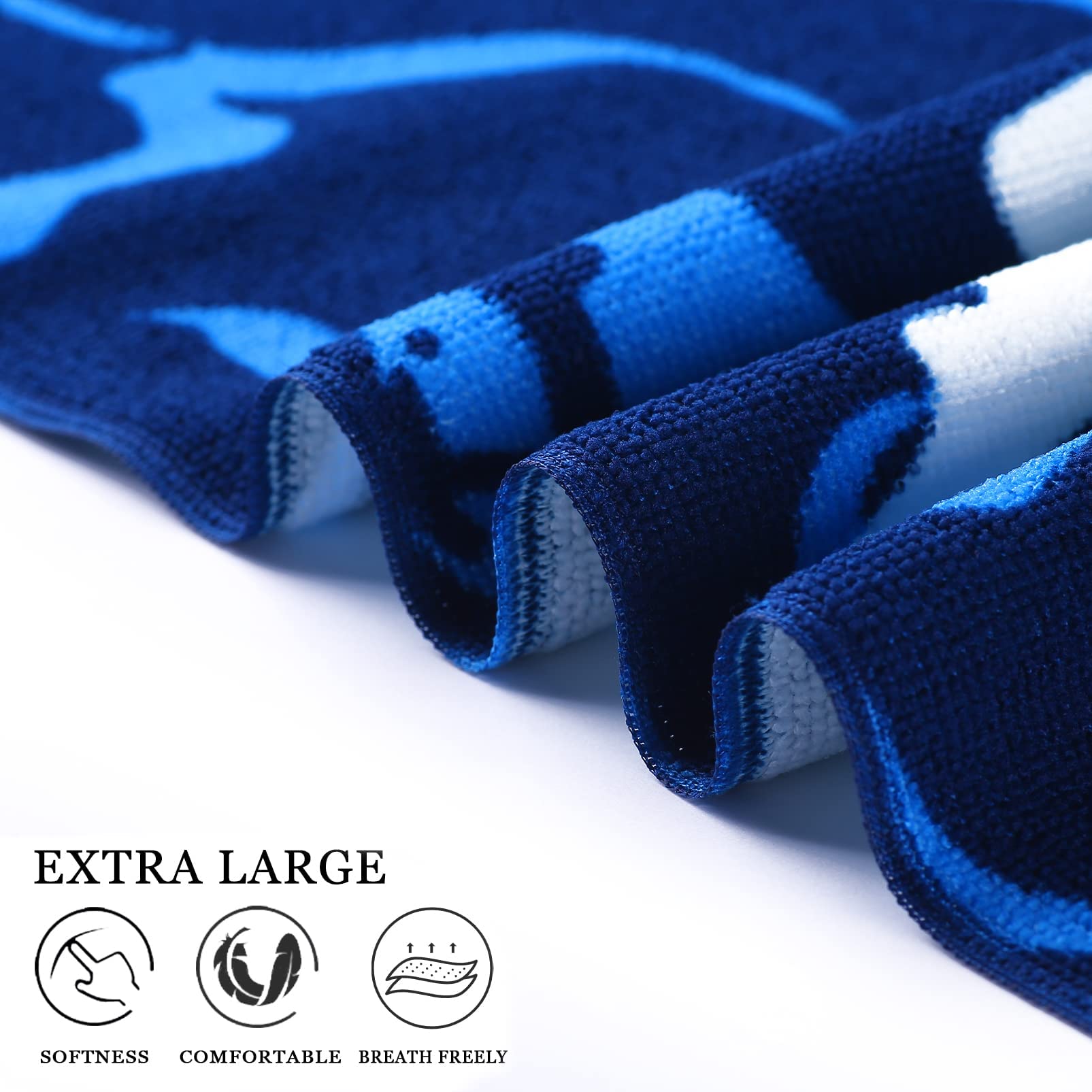 Genovega easy-care towel dries quickly and travels well.