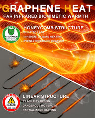 Genovega women's graphene heated jacket back view highlighting sleek silhouette and heat zones