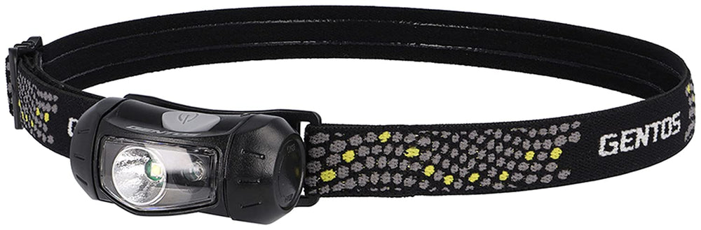 GENTOS LED Headlight compact body for lightweight outdoor use.