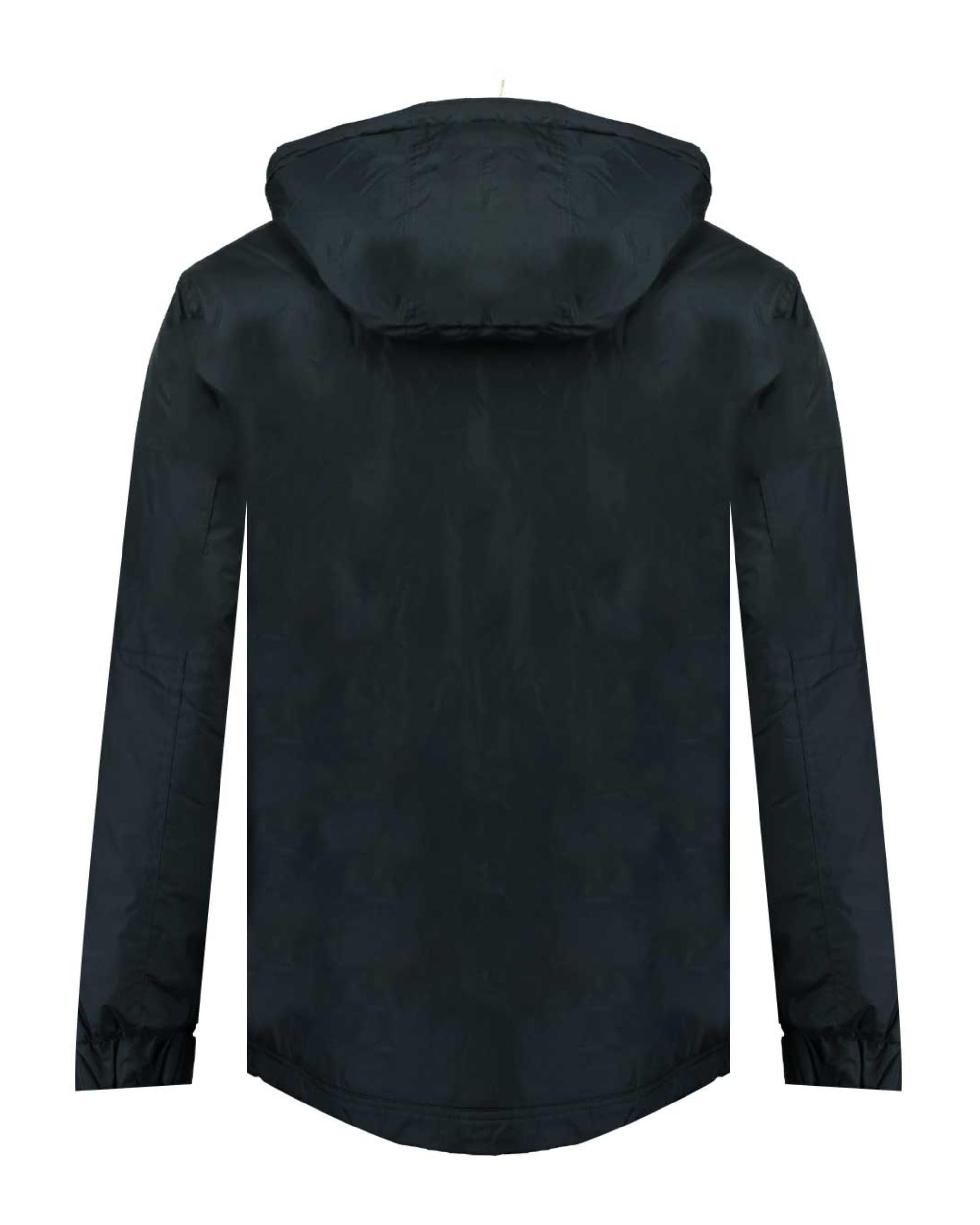 Geographical Norway Barker jacket back view, durable polyester for all-season wear