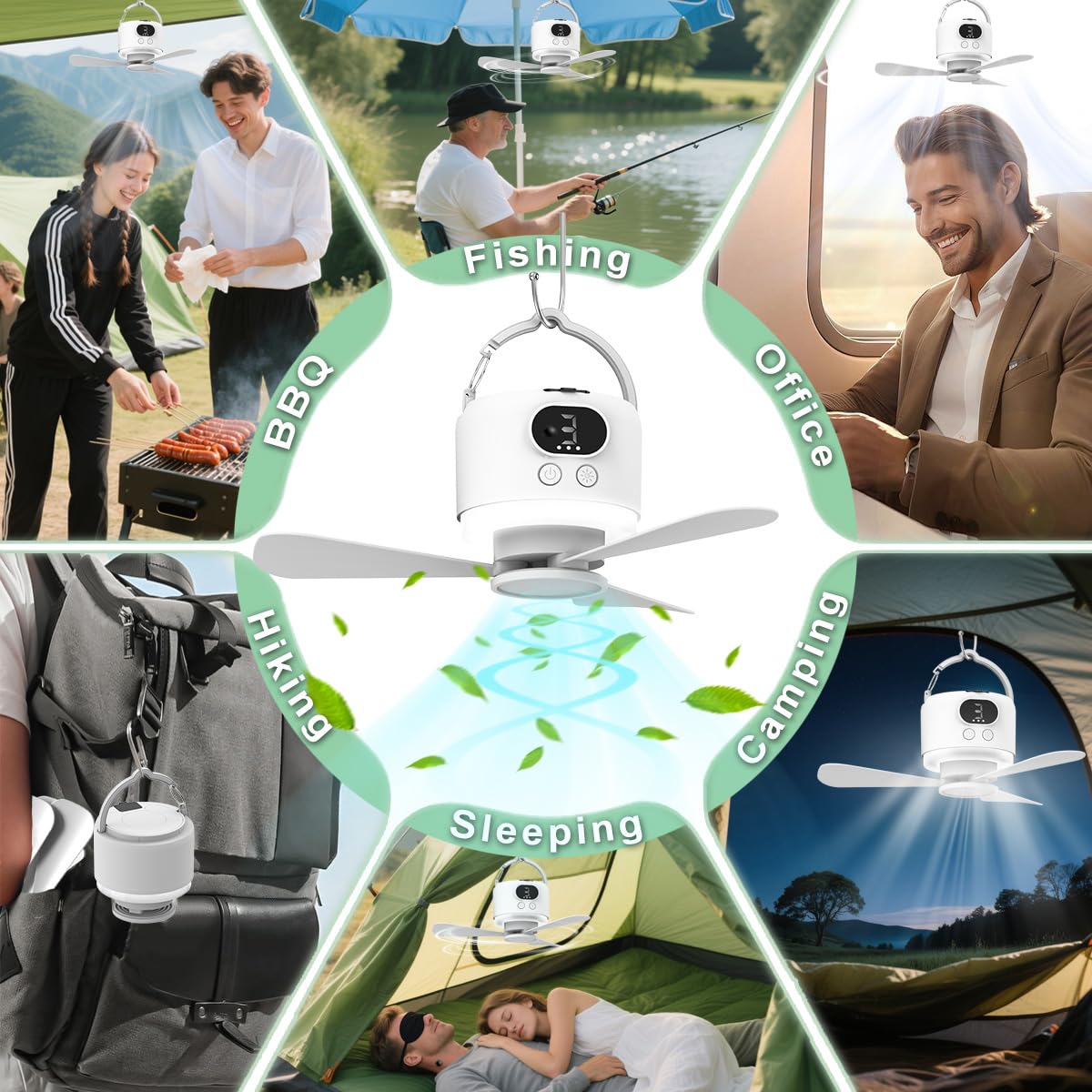 Geonfi LED ring light provides bright 360-degree illumination for tasks.