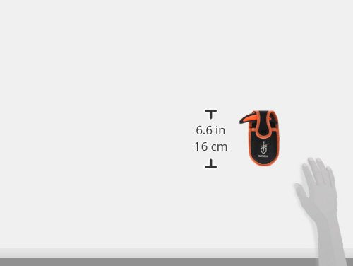 Ergonomic orange handle on the Vital Skin and Gut Knife