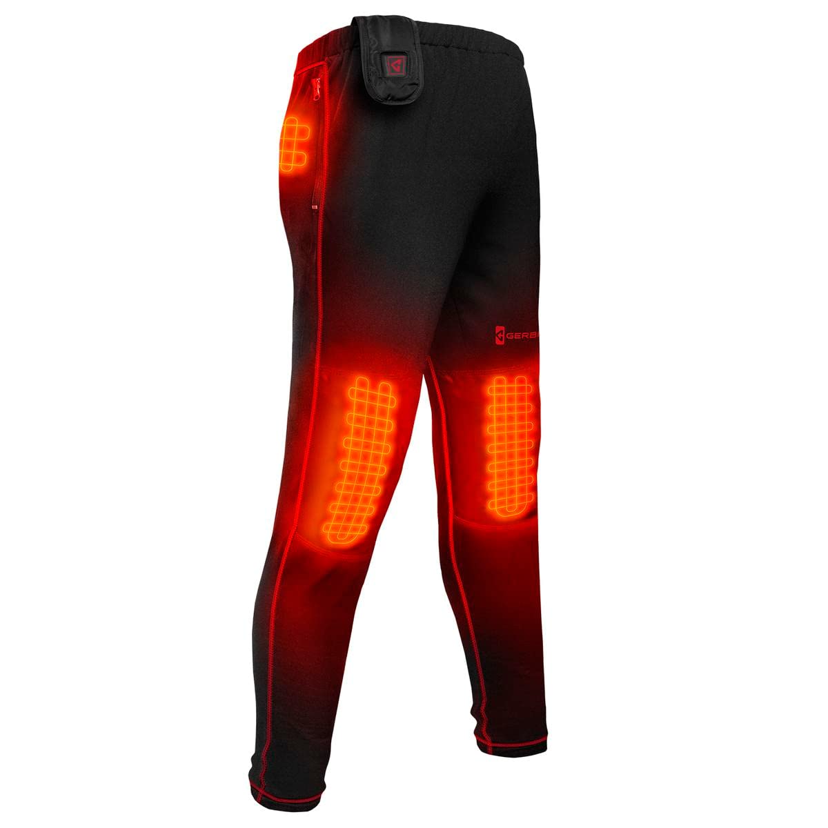 Gerbing 7V heated pants with knee and thigh heating for consistent warmth