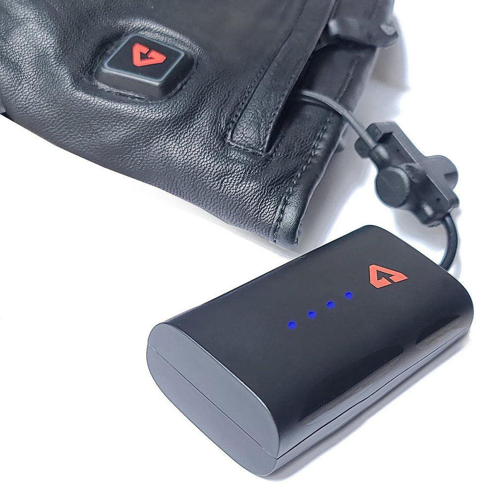 Gerbing 7V battery pack for extended warmth on outdoor outings.