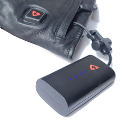 Gerbing 7V battery pack for extended warmth on outdoor outings.