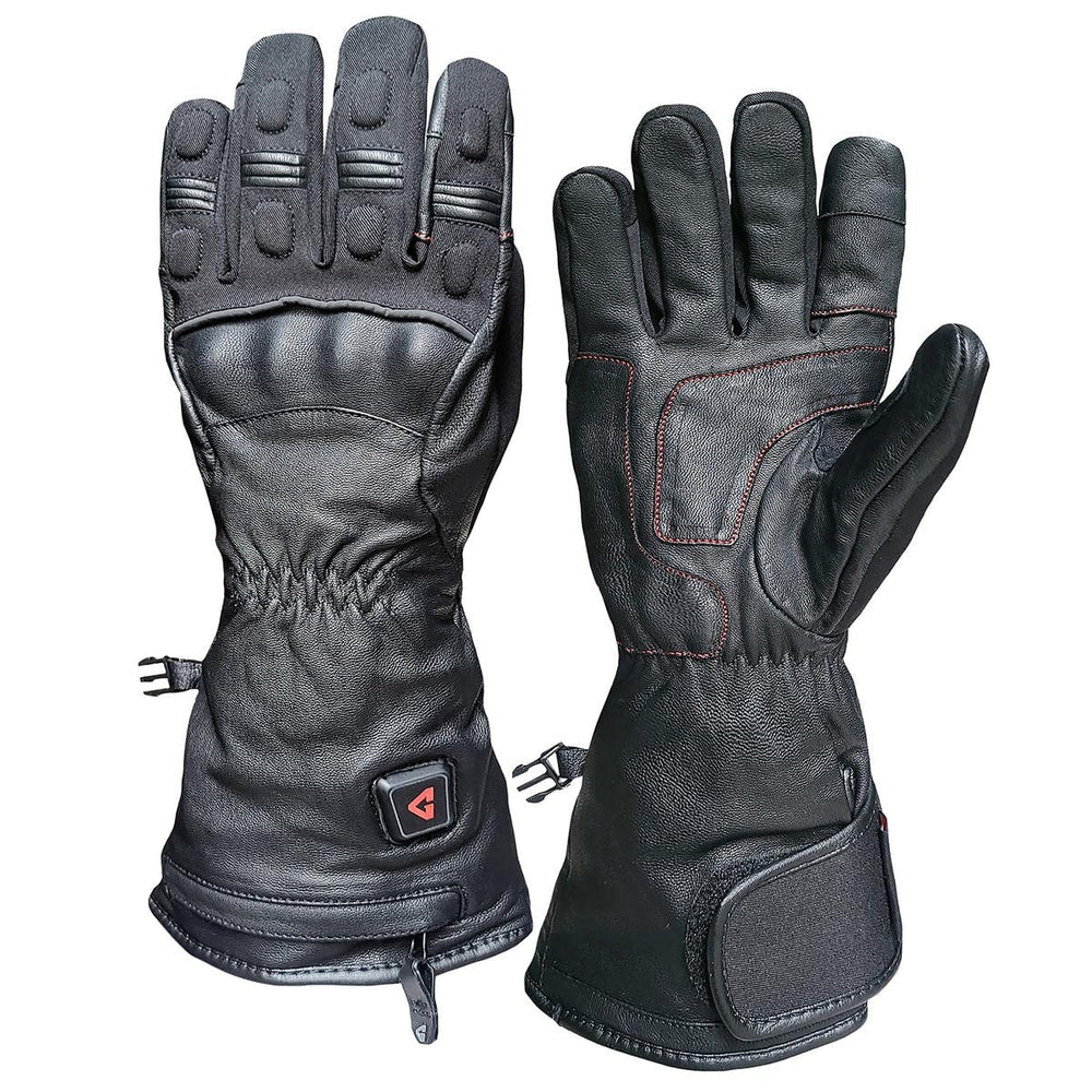 Gerbing 7V Hard Knuckle Gloves back view with full-finger heating.