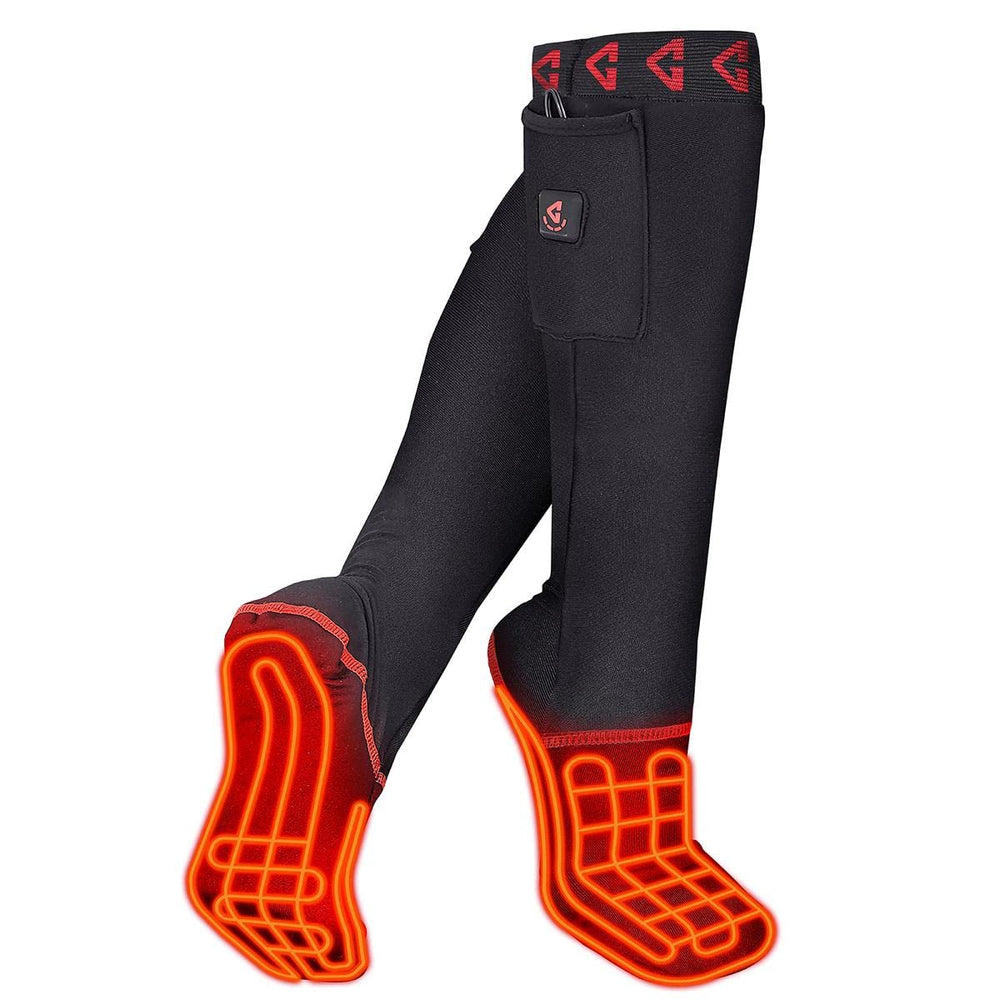 Gerbing 7V sock liner pair keeps feet warm during cold outdoor sessions