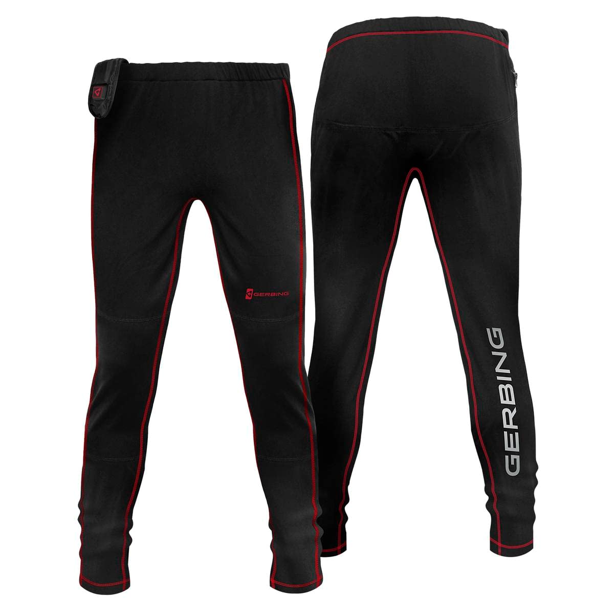 Gerbing microwire heating panels at knee and thigh for targeted warmth