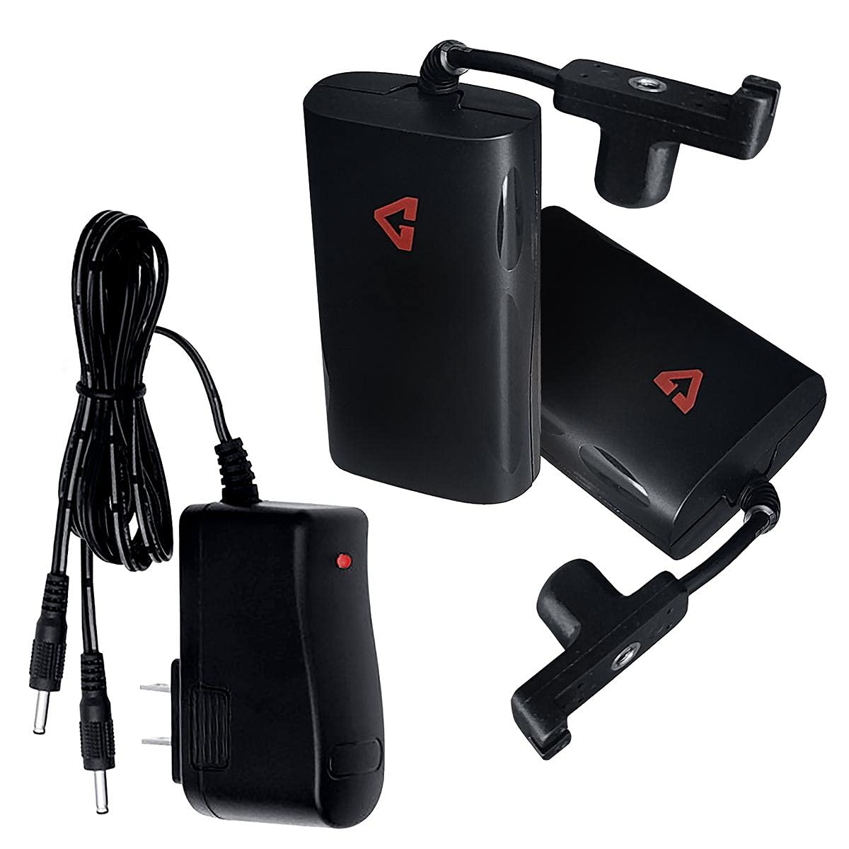 Two 7V battery packs and dual charger included for extended use