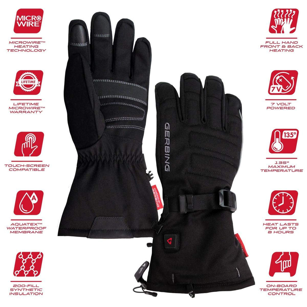 Gerbing S7 2.0 gloves offer palm and back heating for versatile warmth
