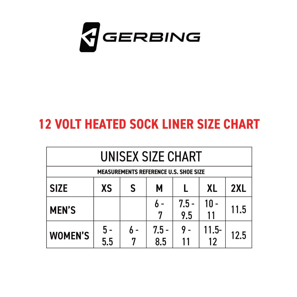 Unisex XS socks designed to fit a wide range of boots.