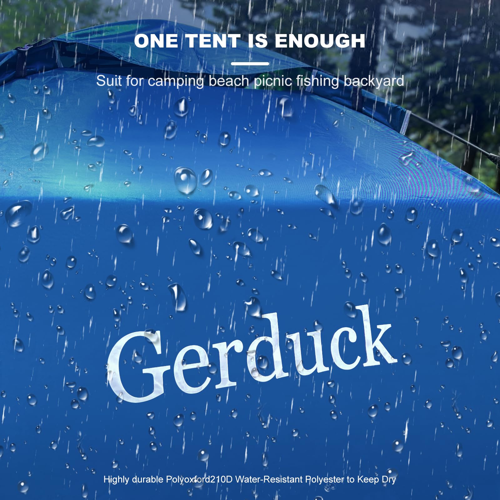 Gerduck 3in1 pop-up tent compact pack size for travel